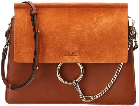 chloe faye sale|CHLOÉ Faye medium leather and suede shoulder bag .